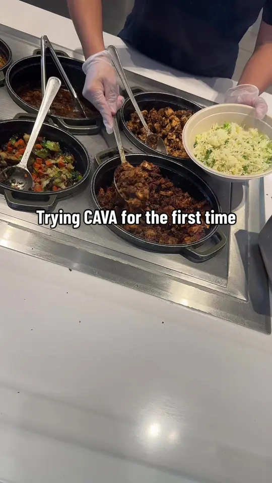 CAVA in Atlanta showing visit, review, video by _sacha_fierce on TikTok