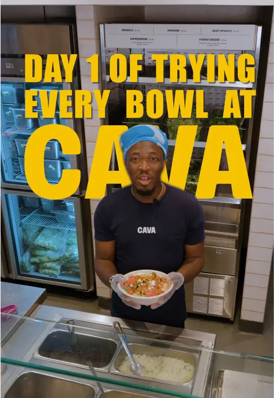 Cava in Orlando showing food, harissa avocado bowl, video by cava on TikTok