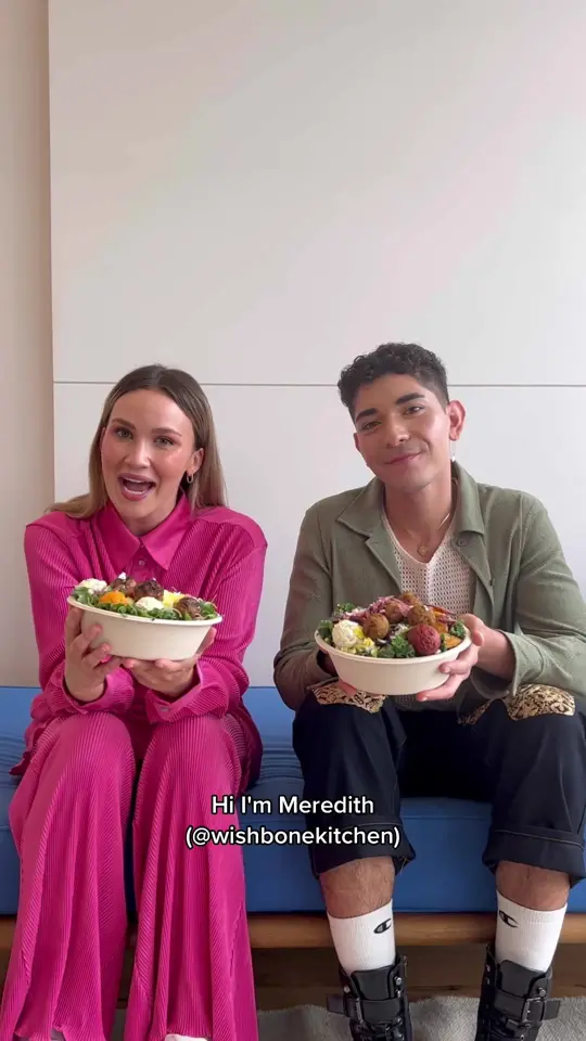 CAVA in Peachtree City showing food, meredith’s spicy lamb bowl, nasim’s zesty falafel bowl, video by cava on TikTok