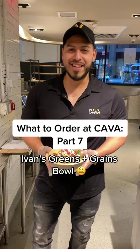 CAVA in Sandy Springs showing salad, tomato, onion, cucumber, video by cava on TikTok