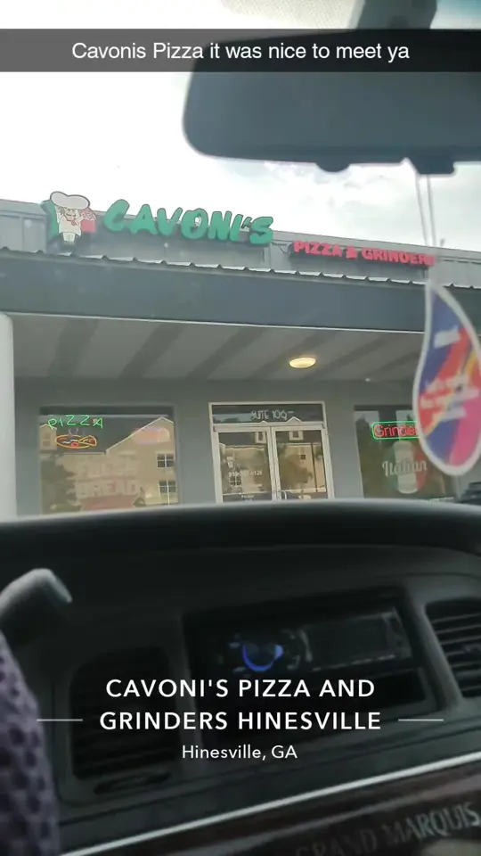 Cavoni's Pizza and Grinders Hinesville in Hinesville showing pizza, video by bubbabaker24 on TikTok