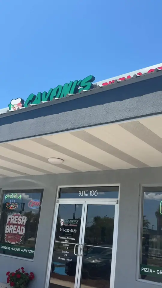 Cavoni's Pizza and Grinders Hinesville in Hinesville showing pizza, grinders, video by exploreplatesandplaces on TikTok