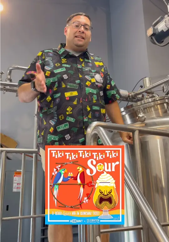 Celebration Brewing Company in Celebration showing beer, tiki tiki tiki tiki tiki sour, live music, piano bar, trade show, video by wdwnt on TikTok