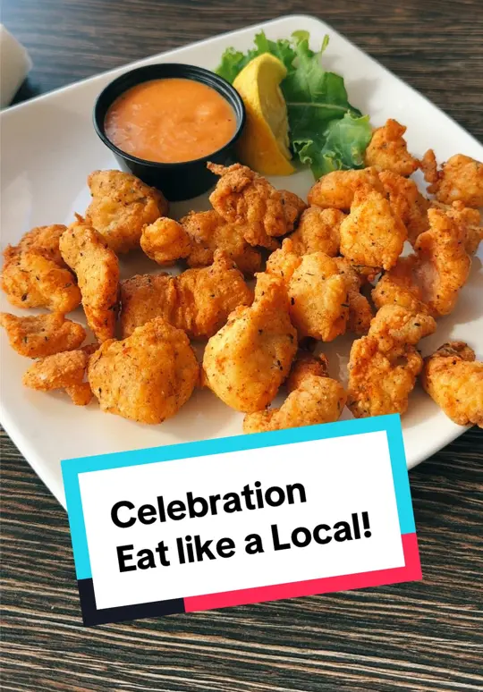 Celebration Town Tavern in Kissimmee showing food, gator bites, video by dissj1970 on TikTok