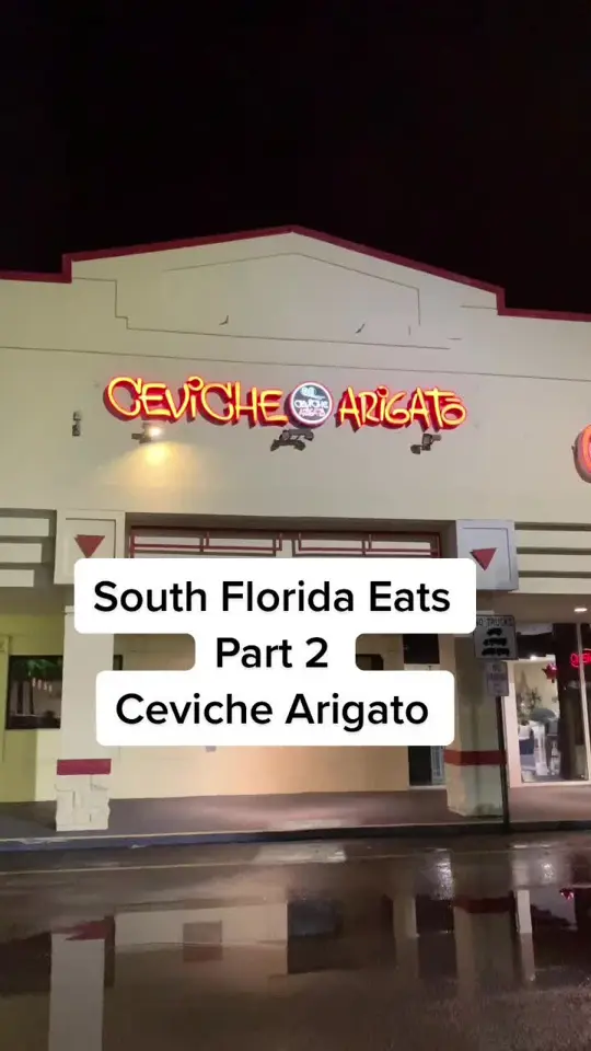Ceviche Arigato in Lake Park showing ceviche, peruvian food, japanese food, video by abby_inspired on TikTok