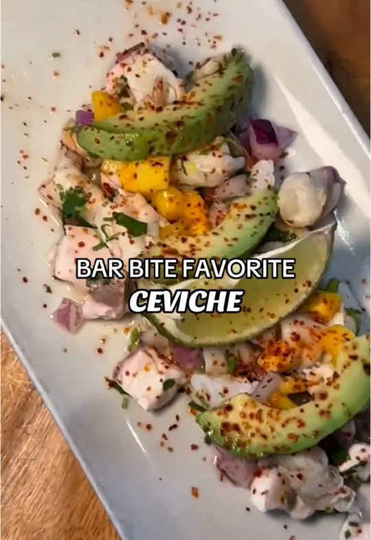 Ceviche Point in Sunrise showing food, shrimp ceviche, video by escalantestxmex on TikTok