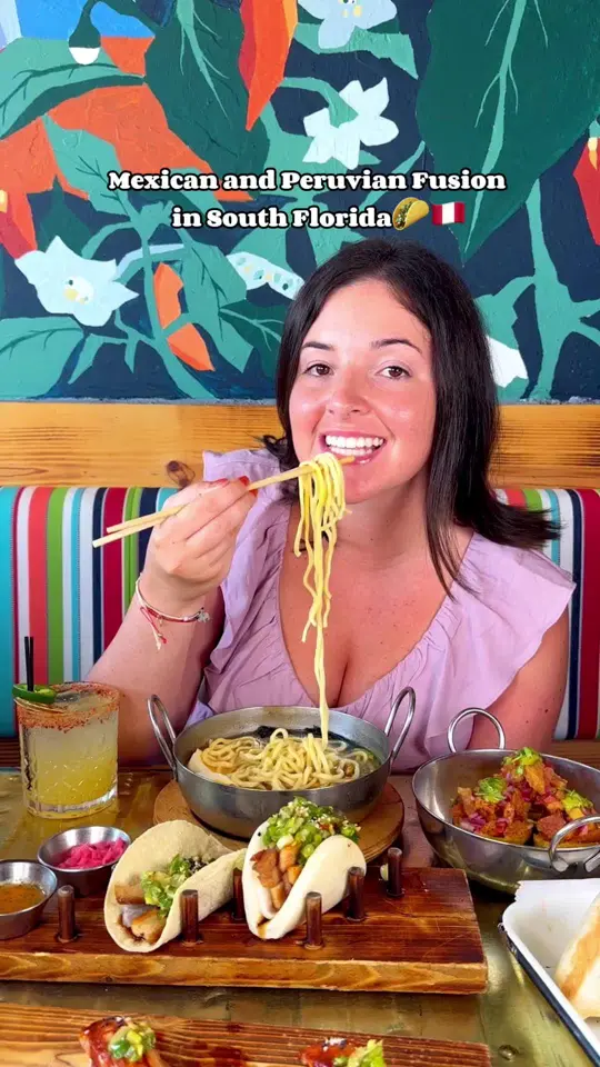 Ceviches by Divino ® Davie in Davie showing mexican food, peruvian food, ceviche, churros, suspiro limeño, quesofundido, video by treatyoselfeverywhere on TikTok