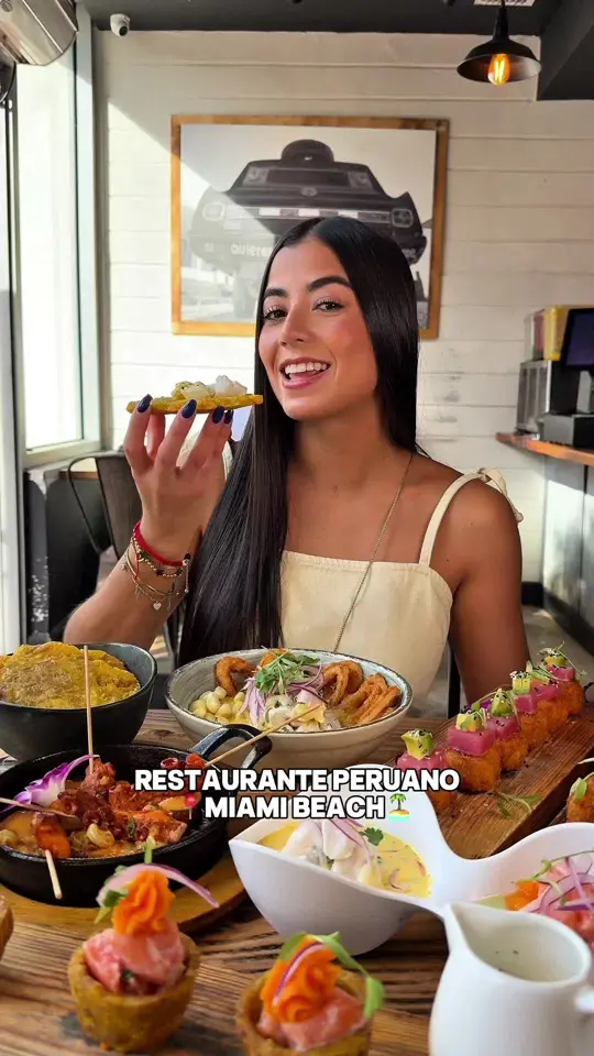 Ceviches by Divino Miami Beach in Miami Beach showing food, ceviche's experience, ceviche mercado, leche de tigre de mercado, roll acevichado, video by gabrielaromeros on TikTok