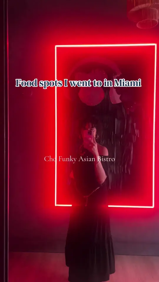 CHŌ Funky Asian Bistro in Miami Beach showing food, restaurant visit, drinks, margaritas, video by rossellalvarado on TikTok