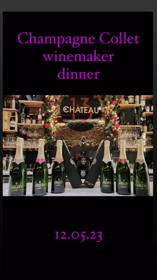 Château 13 in Bradenton showing champagne dinner, wine pairing, french food, video by Château 13 on Facebook