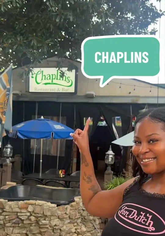 Chaplins Bar and Grill in Roswell showing karaoke, late night vibes, food deals, video by tiambrya on TikTok