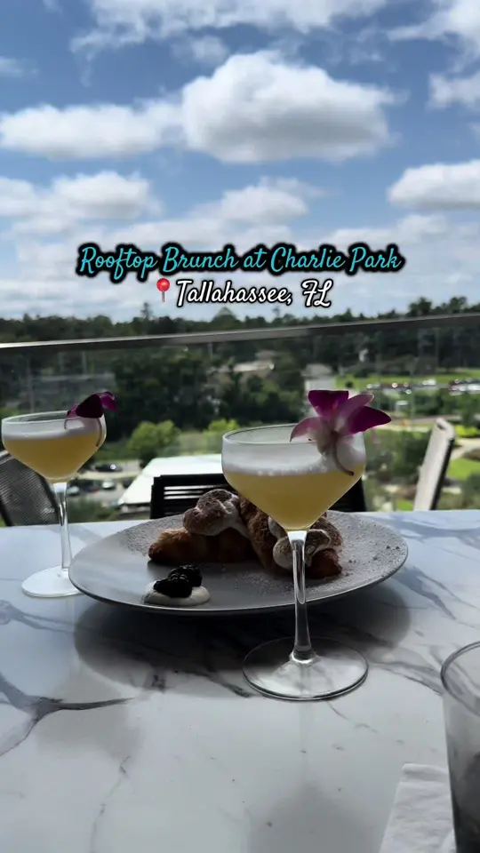 Charlie Park in Tallahassee showing brunch, rooftop, video by stuffingmygrace on TikTok