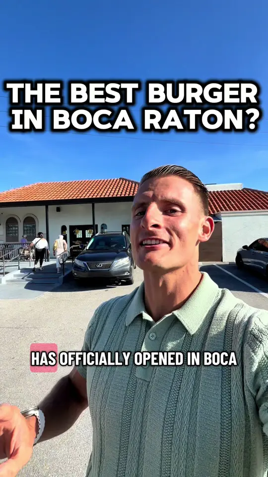Charm City Burger Company in Deerfield Beach showing review, visit, smash-style burgers, casual local atmosphere, video by theqb11 on TikTok