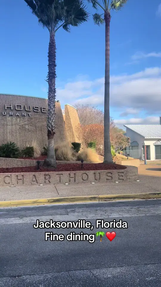 Chart House in Jacksonville showing visit, fine dining, video by miss.tee833 on TikTok