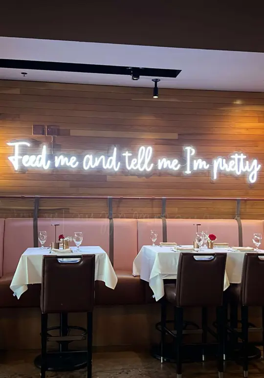 Chef Adrianne's Vineyard Restaurant and Bar in Miami showing visit, fine dining, video by aimeeascending on TikTok