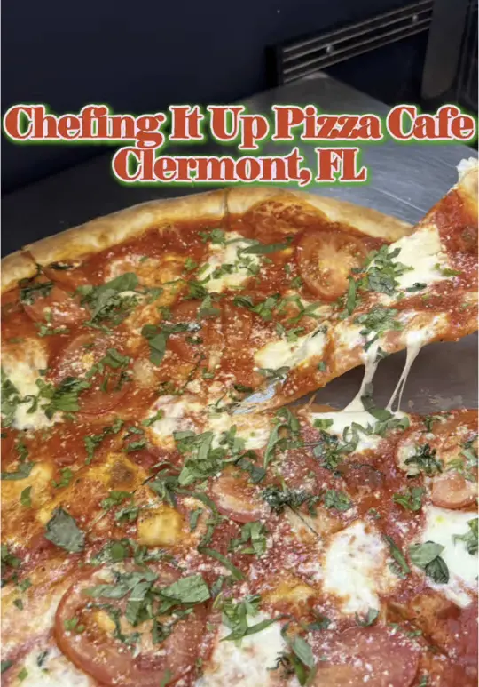  in Florida showing pizza, crispy and soft crust, sauce, chef vinny, italian sub, video by foodonthespectrum on TikTok