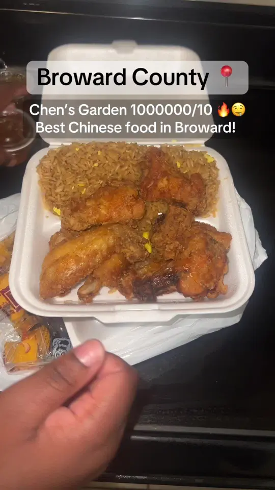 Chen's Garden in Fort Lauderdale showing review, chinese food, video by illianaaaaaaaaaa on TikTok