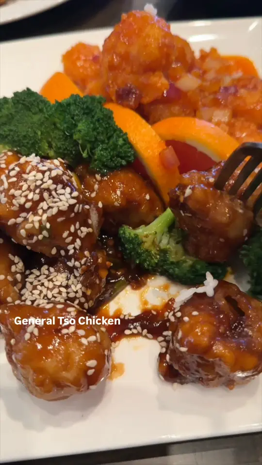  in Florida showing review, general tso chicken, sweet sour shrimp, video by Cheng’s Restaurant and Bar on Facebook