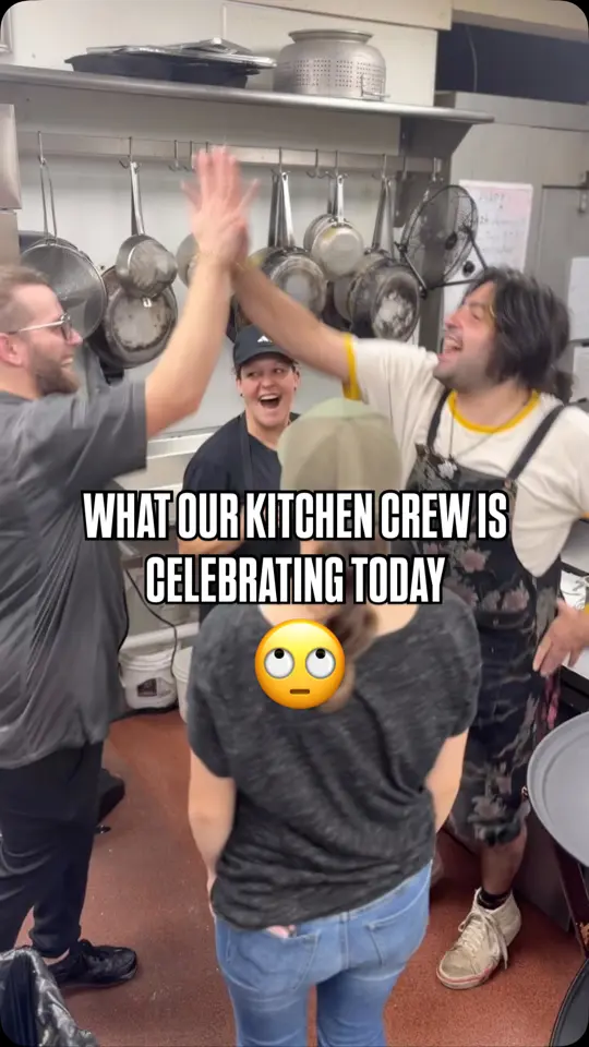 Chester Brunnenmeyer's Bar & Grill in Blue Ridge showing restaurant humor, kitchen crew, behind the scenes, video by Chester Brunnenmeyer's Bar and Grill on Facebook