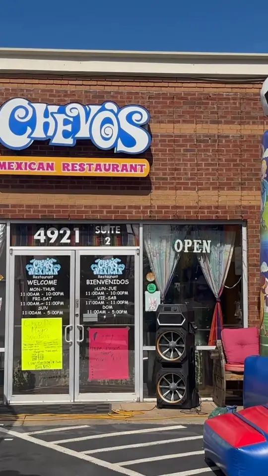 Chevo's Mexican Restaurant in Macon showing restaurant visit, mexican food, video by Chevo's Mexican Restaurant on Facebook