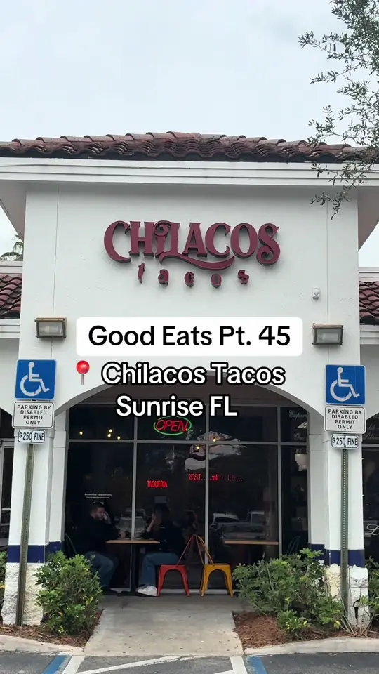 Chilacos Tacos in Plantation showing review, visit, margaritas, taco platters, tacos, desserts, video by ravebaeeats on TikTok