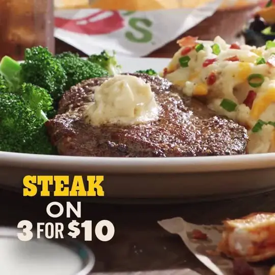 Chili's Grill & Bar in Sarasota showing food, classic sirloin, video by Chili's Grill & Bar on Facebook