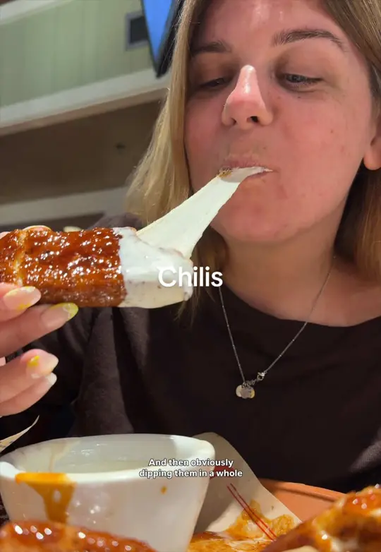 Chili's Grill & Bar in Winter Park showing food, mozzarella sticks, video by kate.eileen on TikTok