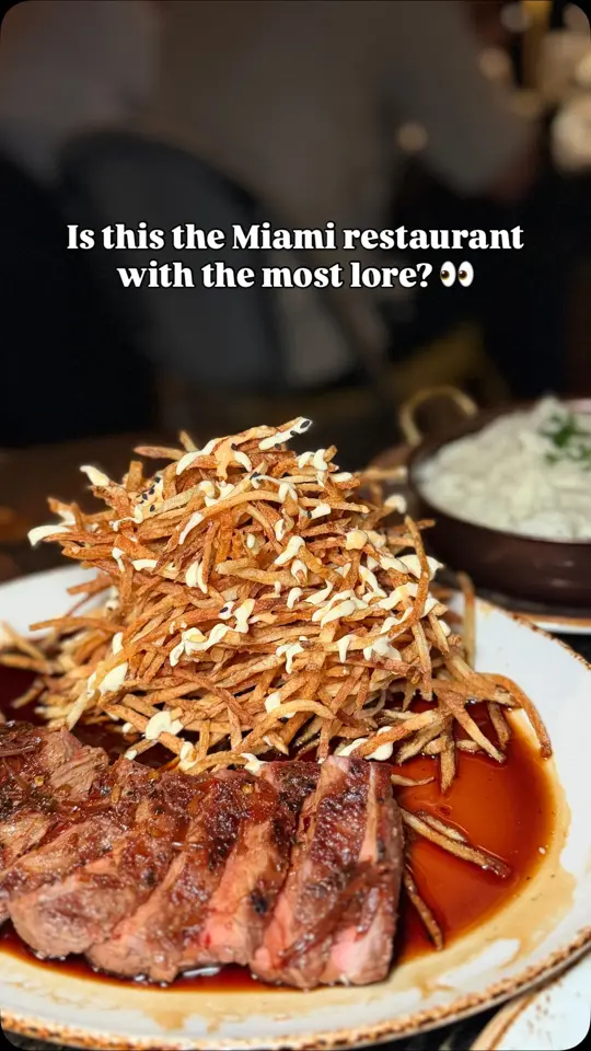 China Grill in Bal Harbour showing review, wagyu & caviar crispy rice, spicy beef dumplings, lobster pancakes, pastrami & kimchee egg roll, szechuan beef, ube white chocolate lava, video by Eat it MIA on Facebook