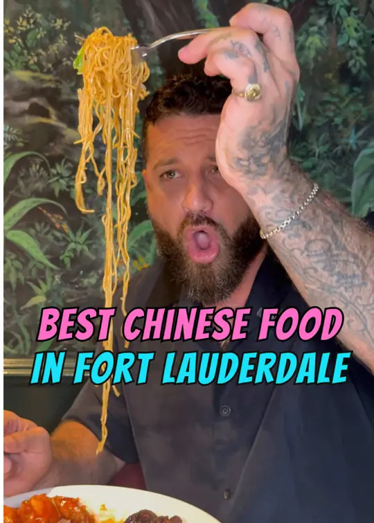 Chinese Kitchen in Fort Lauderdale showing food, chinese food, video by therealpompanojim on TikTok