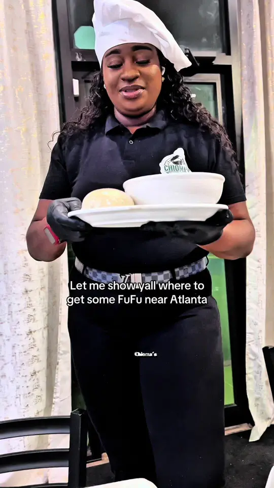 Chioma's African Cuisine in Kennesaw showing food, suya, jollof rice, spaghetti, video by ashleystastee on TikTok