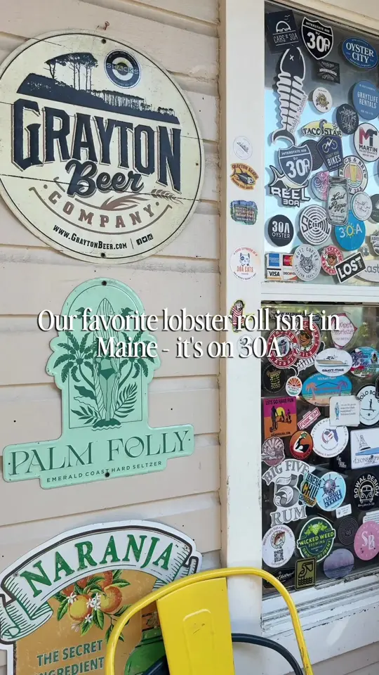 Chiringo in Santa Rosa Beach showing food, lobster roll, video by your30aguide on TikTok