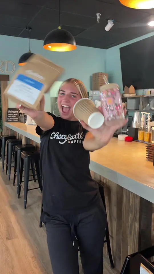 Chocolattés in Fort Myers showing coffee, video by chocolattescoffeeco on TikTok