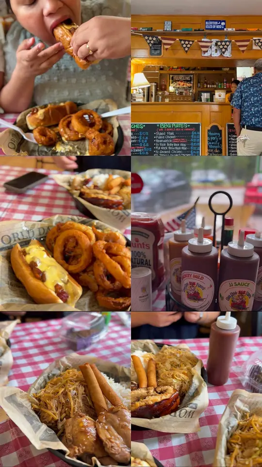 Choo Choo BBQ & Grill in Chickamauga showing restaurant visit, american food, filipino american food, video by Lavie's Choice on Facebook