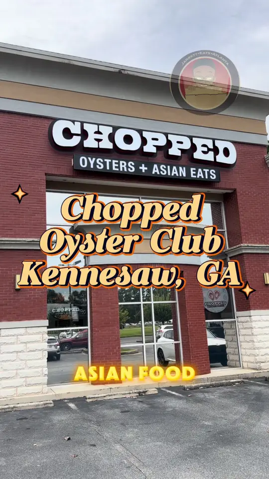 Chopped: Oysters + Asian Eats in Kennesaw showing review, visit, fried rice, sushi, video by jarrettisnotimpressed on TikTok