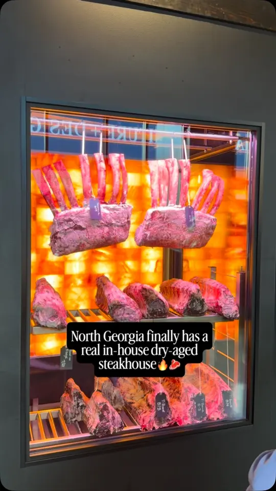 CHR Steak in Gainesville showing review, dry-aged steaks, anniversary celebration, video by Katrin Ivanovskaya on Facebook
