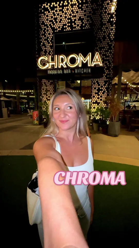 Chroma Modern Bar + Kitchen in Orlando showing review, truffle fettuccine, video by samanthalongton on TikTok