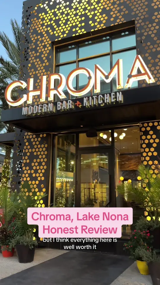 Chroma Modern Bar + Kitchen in Orlando showing review, visit, food, parmesan to table experience, video by shanecksfinds on TikTok