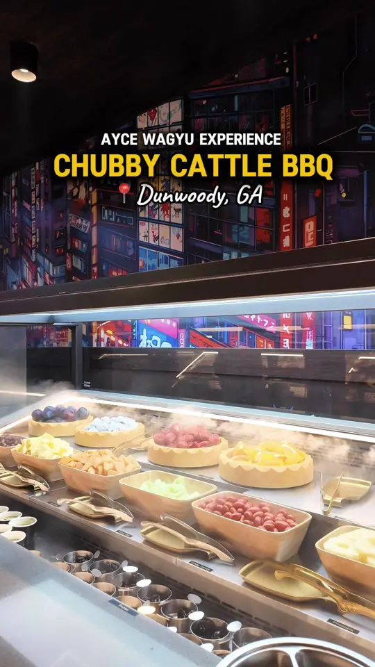 Chubby Cattle BBQ｜Atlanta in Atlanta showing review, all-you-can-eat dining, wagyu beef, sides, drinks, video by atlgemz on TikTok