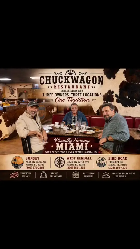 Chuck Wagon Restaurant Miami Fl 7628 in Florida showing review, visit, video by Chuckwagon restaurant on Facebook