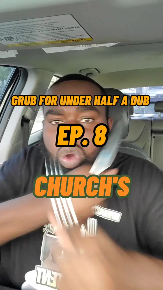 Church's Texas Chicken in Miami Gardens showing food review, fried chicken, french fries, biscuit, video by grubtent on TikTok
