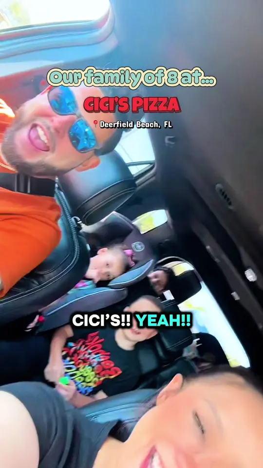 Cicis Pizza in Deerfield Beach showing pizza, family visit, video by killerparents on TikTok