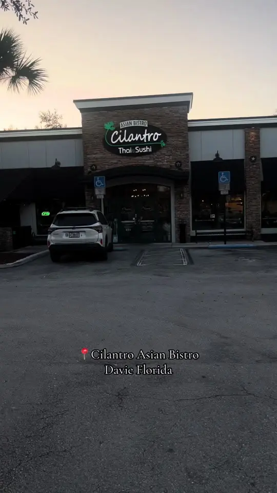 Cilantro Asian Bistro in Davie in Davie showing dinner, sushi roll, video by ashmej on TikTok