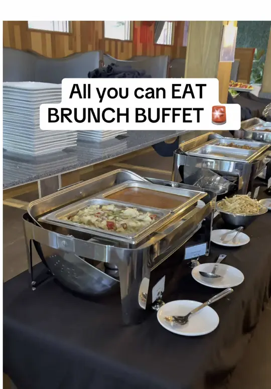Cinco Mexican Cantina in Cumming showing brunch, all you can eat buffet, video by eatdrinkatl_ on TikTok