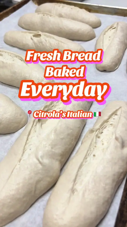 Citrola's Italian Restaurant on McGregor in Fort Myers showing food, fresh rolls, food, hoagies, food, pizza dough, video by citrolasitalian on TikTok