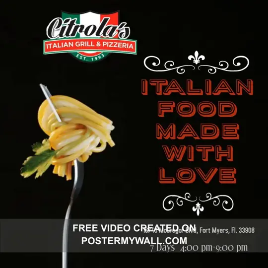 Citrola's Italian Restaurant on McGregor in Fort Myers showing atmosphere, dinner, video by Citrola's on Mcgregor on Facebook