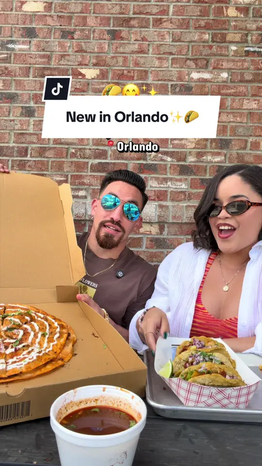 City Food Hall - Orlando in Orlando showing food, birria pizza, al pastor tacos, video by stufftodoinorlando on TikTok