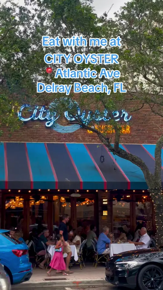 City Oyster in Delray Beach showing review, visit, video by alexishometeam on TikTok