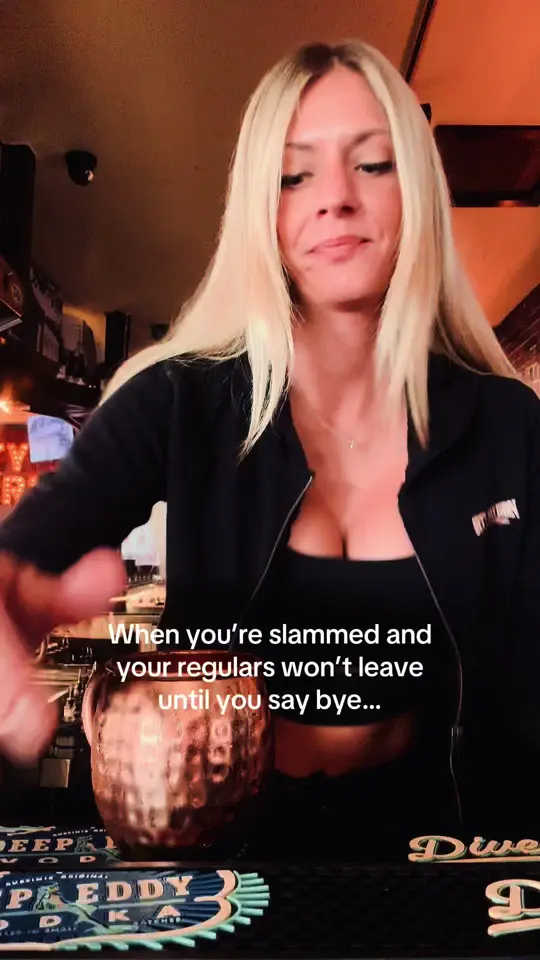 City Tavern in Fort Myers showing bartender, funny story, video by citytavernfortmyers on TikTok