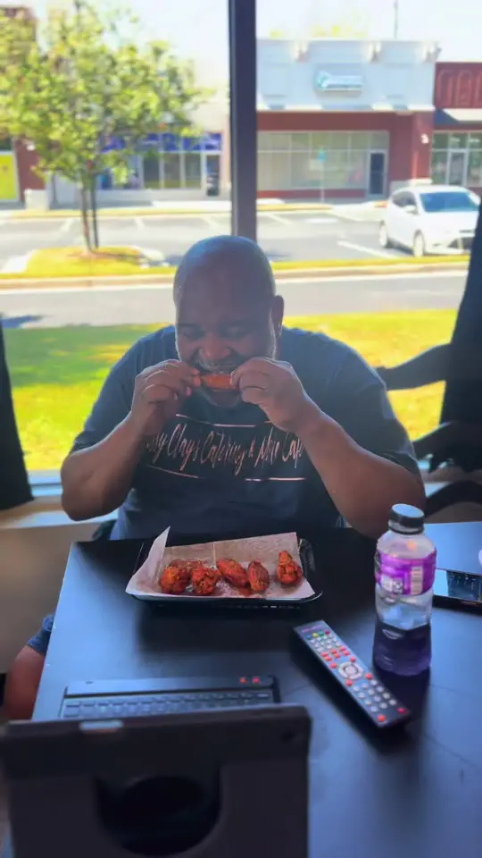 Classy Clay's Catering & More, LLC in Kennesaw showing wing challenge, spicy wings, food challenge, video by classyclays20 on TikTok