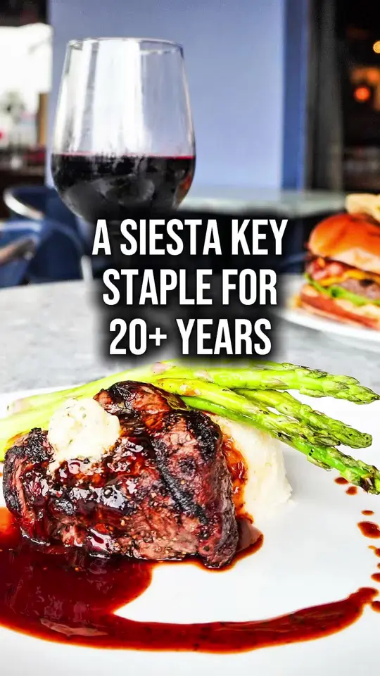  in Florida showing food, csg burger, filet mignon, flash fried calamari, smoked fish dip, video by eatlocalflorida on TikTok